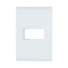 Tapa 1 puesto horizontal 4x2 Blanco