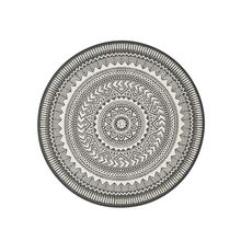 Alf essenza redonda circulos beige/gris 120 CM