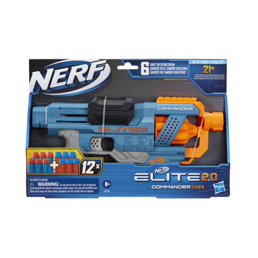 Nerf elite 2.0 Commander RD-6 + 12 dardos