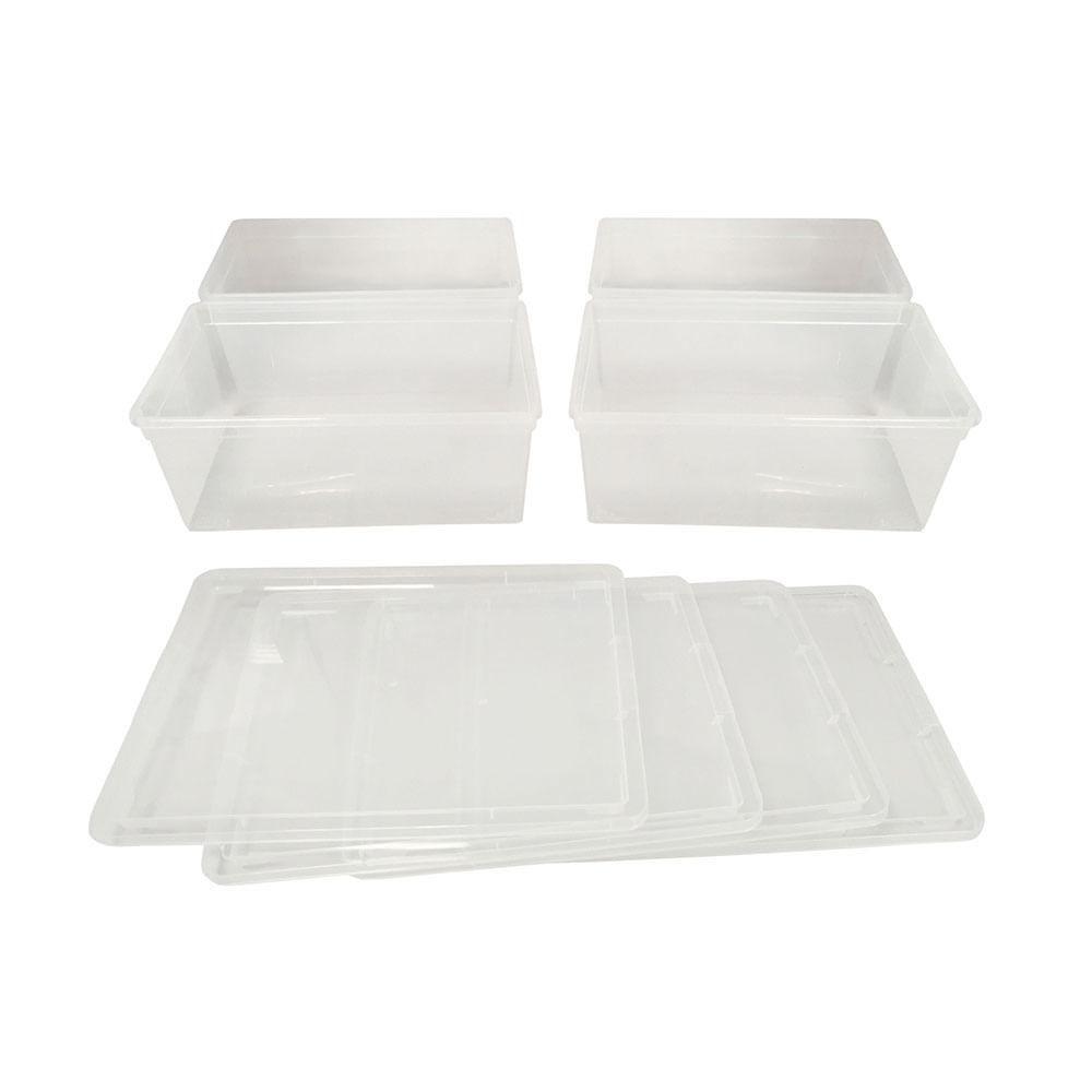 CAJA TRANSPARENTE CON TAPA ABATIBLE Y HERMETICA 1,7 l. -INTERDESIGN