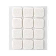 Fieltro de lana adhesivo cuadrado 22x22mm Blanco