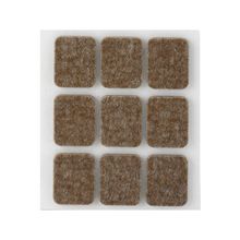 Fieltro de lana adhesivo rectangular 29x23mm Café