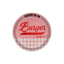 Plato llano 26cm Burger Pink
