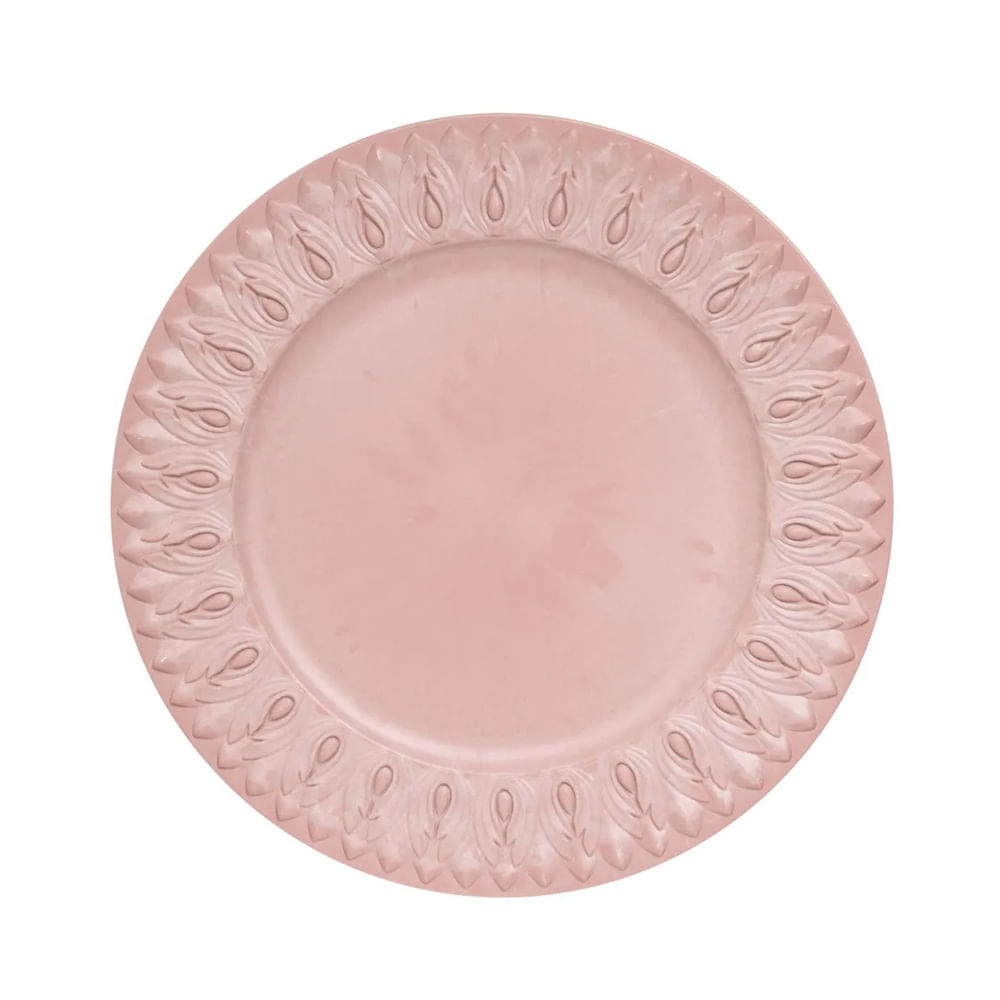 Plato Sousplat Jonico Rosa Cha