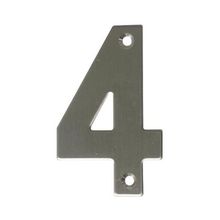 Número 4-4'' acero inoxidable 18/8