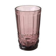 Vaso Aurora 13cm diseño líneas verticales Rosa
