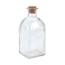 Botella de Cristal 250ml con tapa corcho