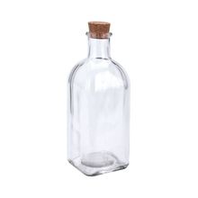 Botella de Cristal 500ml con tapa corcho