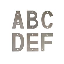 Letra b-4" acero inoxidable 18/8