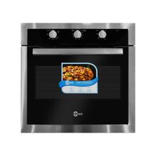Horno de empotrar a gas Negro 75 litros Hitech