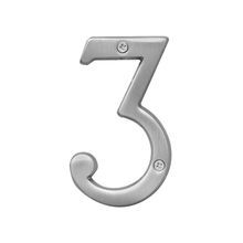 Numero de casa N3 niquel sat 4"