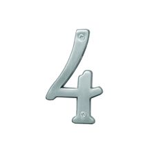 Numero de casa N4 niquel sat 4"