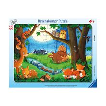 Rompecabezas Pequenos animales duermen 35pzs