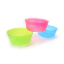 Bowl plástico multicolor 3pzas