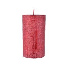 Vela pilar 6,8x12 cm Rojo