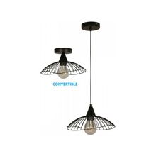 Lámpara colgante negro 1l e27 40w (convertible)