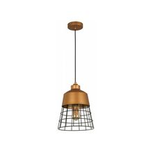 Lámpara colgante dorado 1l e27 60w