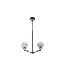 Lámpara colgante negro 2l e27 60w