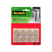 Protectores de fieltro redondo 25.4mm scotch 32u beige