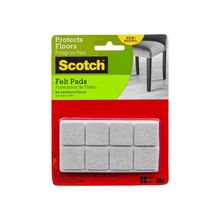 Protectores de fieltro cuadrado 25.4mm scotch 16u beige