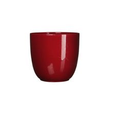 Maceta tusca redonda rojo 16x17 cm