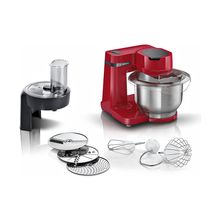 Robot de Cocina 700w 3.9l 4v Acero Inox Rojo Bosch