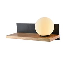 Lámpara de pared Wengue vidrio redondo XE27-40w