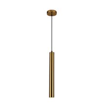 Lámpara Colgante metal Dorado largo GU10-3W