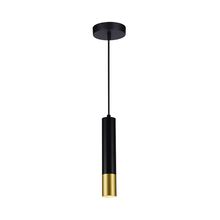 Lámpara Colgante metal Negro/Dorado corto GU10-3W