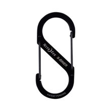 Mosqueton S-biner acero inox #4 negro