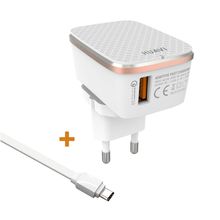 Cargador de pared Qualcom 3.0 18w Tipo C Huavi