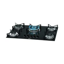 Cocina empotrar 5Q triple llama GN vidrio Negro Fischer