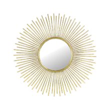 Espejo metal dorado diseño Sol 75.5 cm