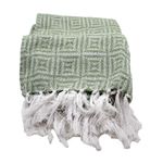 Manta-con-flecos-textil-90x180cm-Verde-4-33604