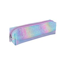 Estuche escolar arco iris brillo