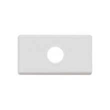Modulo tapon c/agujero 9,5mm blanco