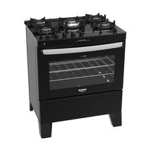 Cocina de Piso 5H agile Up Glass negro Dako