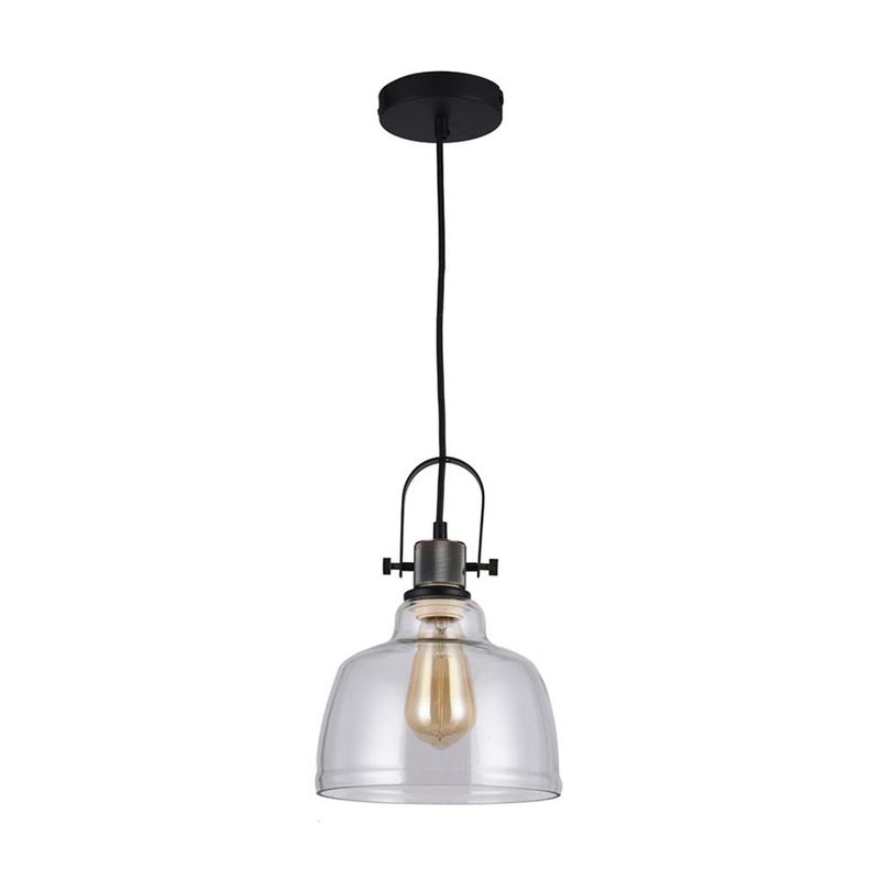L-mpara-colgante-Metal-Vidrio-Transparente-40w-E27-1-34147
