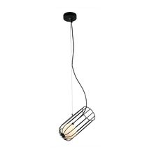 Lámpara colgante Metal/Vidrio Negro 25w G9