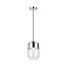Lámpara colgante Metal/Vidrio Claro 60w E27