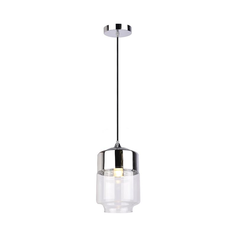 L-mpara-colgante-Metal-Vidrio-Claro-60w-E27-1-34149