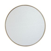 Espejo circular metálico Dorado 120cm