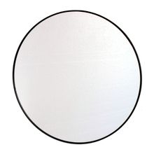 Espejo circular metálico Negro 80cm