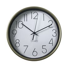 Reloj de pared borde Dorado 25cm