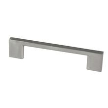 Manija rectangular 128mm Zamak niquelado