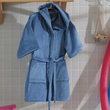 Bata de Baño infantil talla P Azul