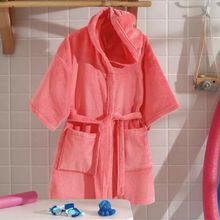 Bata de Baño infantil talla G Rosa