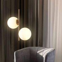 Lámpara colgante 2 luces Dorado mate 60w E27