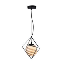 Lámpara colgante 1 luz Negro 40we27