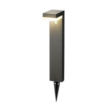 Lámpara solar LED con sensor luz cálida 50cm Antracita